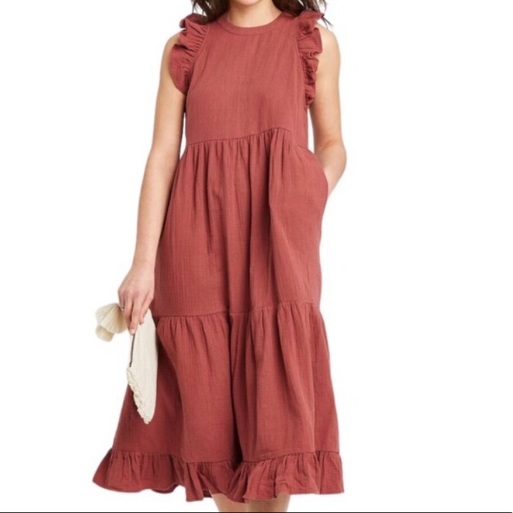 UNIVERSAL THREAD ๐ฏ Sleeveless Tiered Ruffle Dress - Picture 2 of 10